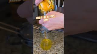 beautifully bubbled and smells so good! DIY orange vinegar cleaner #homestead #diycleaner #happy