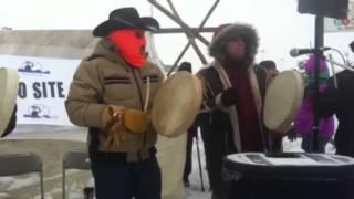 T8FNs Rally Outside of JRP Dec 11 13 Dane zaa & HRFN Youth Drummers