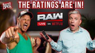 Reaction to 'Monday Night RAW' Netflix Ratings, WWE's Historic Debut | Busted Open