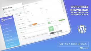 WordPress Download Manager for the Gutenberg Editor