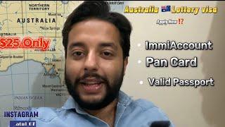 How to apply Free Lottery Visa 2024 | immiaccount | Australia Work & Holiday visa registration