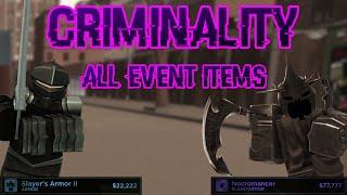 CRIMINALITY ALL EVENT ITEMS (outdated)