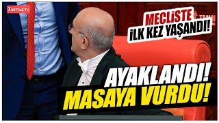 İYİP Divan Üyesi Yasin Öztürk CHP'li Başkan'ın masasına vurup ayağa kalkınca meclis karıştı!