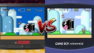 Comparativa SUPER NINTENDO-GAME BOY ADVANCE - ¿Se ven exactamente igual?