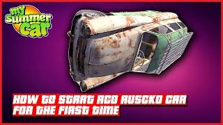 How To Start RCO Ruscko Car For The First Time My Summer Car  #shorts