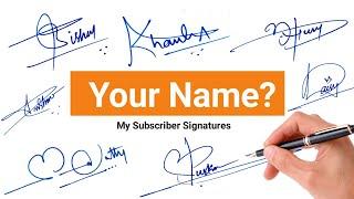 How to signature your name | How to make a signature | Stylish name | Write the name | Design | Art