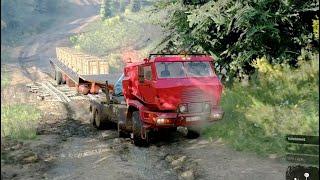 Azov 5319Pulling Longest Trailer #SNOWRUNNER #shorts #trending #gaming #viral #youtubeshorts #kamaz