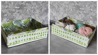 Make organizers for your home at the lowest cost, diy box/diy #decor #idee #ideas #handwork