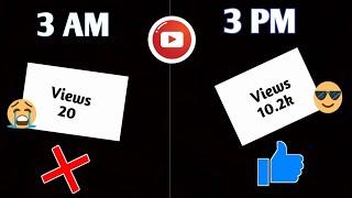 Best Time To Upload Video in India #shorts