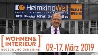 Wohnen&Interieur 2019 - Messestand Rundgang der HeimkinoWelt