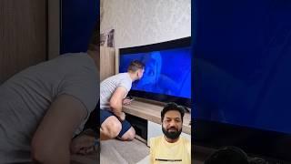 Creativity with TV |🫶 #funny #prank #comedy #memes #kiss #comedyreact #funnymemes #boxtoxtv #shorts