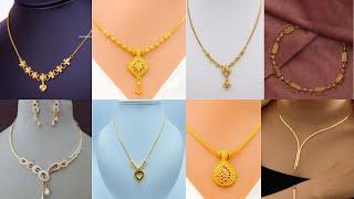 Beautiful Gold Necklace Design For Girls |Light weight Daily Wear Gold Chain Design |New Design 2024