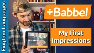 Trying Babbel for the first time