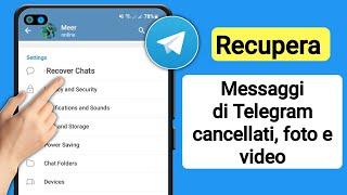 Come recuperare messaggi, chat, immagini e video cancellati di Telegram (metodo 2023)