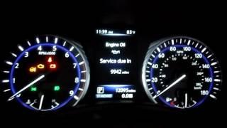 2016 Infiniti Q50 oil maintenance light reset