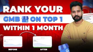 How to rank Google My Business (GMB) in 1 Month with Proof | Local SEO Tricks | GMB Tutorial