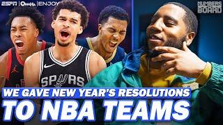 We Gave New Year’s Resolutions To NBA Teams | Numbers On The Board