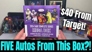 5 Autographs From This $40 Sage Football Mega Box?! 2 Quarterback Autos!! Was It Worth It?