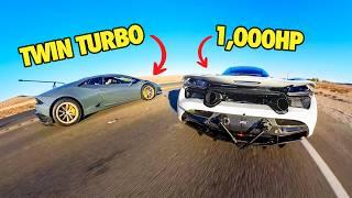 Racing the FASTEST Cars In Vegas! Pt. 2