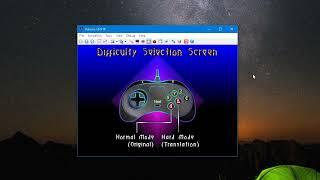 [Sega Saturn] Difficulty Selection Menu (Hi-Res Mode)