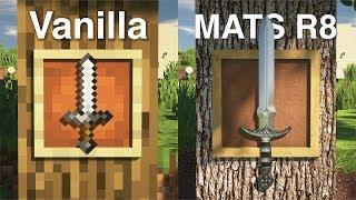 Realism Mats R8 VS Minecraft Vanilla [4K/60FPS]