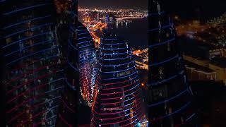 Flame Towers, Baku, Azerbaijan #azerbaijan #azerbaijantourism #drone #travel