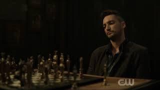 The 100 7x07  Season 7 Episode 7 [HD] "Murphy and Sheidheda Play chess Scene