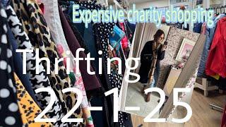 New year vlogs ouch expensive charity shopping ️ thrifting haul ️ 22-1-25 #charityshopping