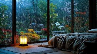 Relaxing Piano Music with Rain Gently Patting the Glass Window - Music Helps Reduce Stress, Serenity