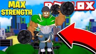 I Got MAX STRENGTH in Muscle Legends..I destroyed everyone!