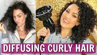 How to Diffuse Curly Hair | Onyx Professional Hair Dryer | THE GLAM BELLE