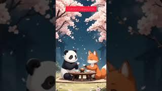 fox invited tea party/ #panda #subscribe #viralshorts