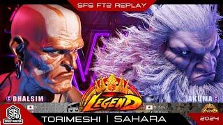 SF6 - TORIMESHI (dhalsim) VS SAHARA (akuma) - Hight Level Replay By FadiUS