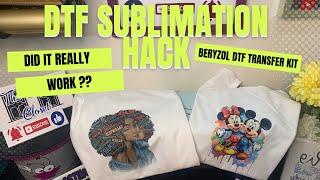 DTF sublimation Hack| DTF prints on a sublimation printer at home without DTF printer| Did it work?