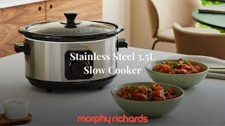 Morphy Richards Stainless Steel 3.5L Slow Cooker #morphyrichards #loveyourmorphy