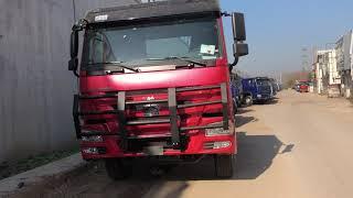 Sinotruck 420hp Howo prime mover with front protect bumper