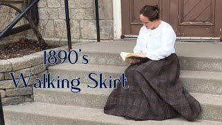 Making a late Victorian (1895) Walking Skirt || My First Victorian Sewing Project!