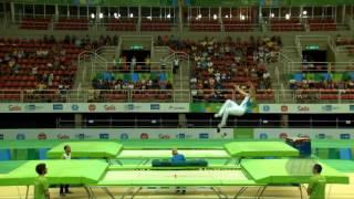 BYEDYEVKIN Dmytro (UKR) - 2016 Olympic Test Event, Rio (BRA) - Qualification Trampoline Routine 2