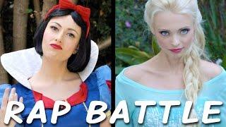 SNOW WHITE vs ELSA: Princess Rap Battle (Whitney Avalon ft. Katja Glieson) *explicit*