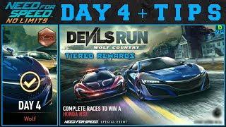 NFS No Limits | Devil's Run: Wolf Country - Honda NSX '17 | Day 4 + TIPS