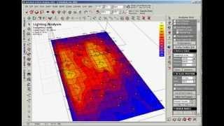 Ecotect - Daylighting. Расчет освещенности