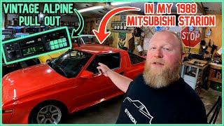 Installing an Old School Vintage Alpine Pull Out Radio in My Mitsubishi Starion (Conquest TSI)