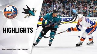 NHL Highlights | Islanders @ Sharks 11/23/19