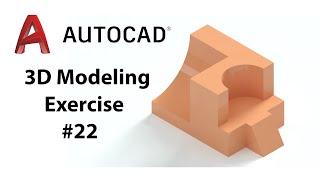 AutoCAD 3D Modeling - Exercise #22 - Basic to Advance in Hindi