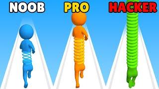 NOOB vs PRO vs HACKER in Toy Spring Man