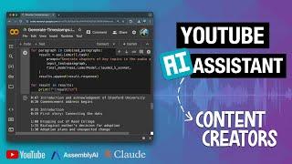 Building a YouTube AI assistant for content creators with Python