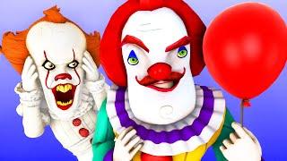 HELLO NEIGHBOR became PENNYWISE (PRANK LIFE SWAP CHALLENGE 3D Bob Animation Cartoon Clown Parody)