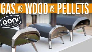 OONI Gas vs Wood vs Pellets Comparison & Real Time Cook