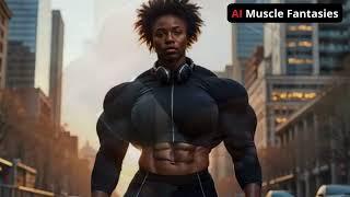 (4K) AI Muscle Fantasies. Muscle Growth