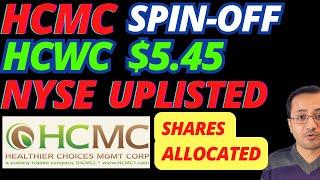 ️BIG️HCMC NYSE Listing | HCWC IPO $4M | Spin-off Completed - HCWC Started Trading News Today